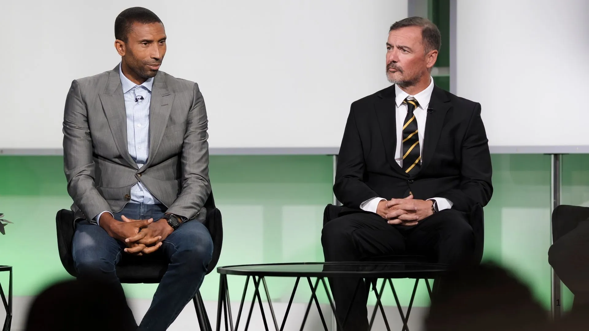 Orlando Pirates coach Abdeslam Ouaddou and his Kaizer Chiefs counterpart Fernando da Cruz.
