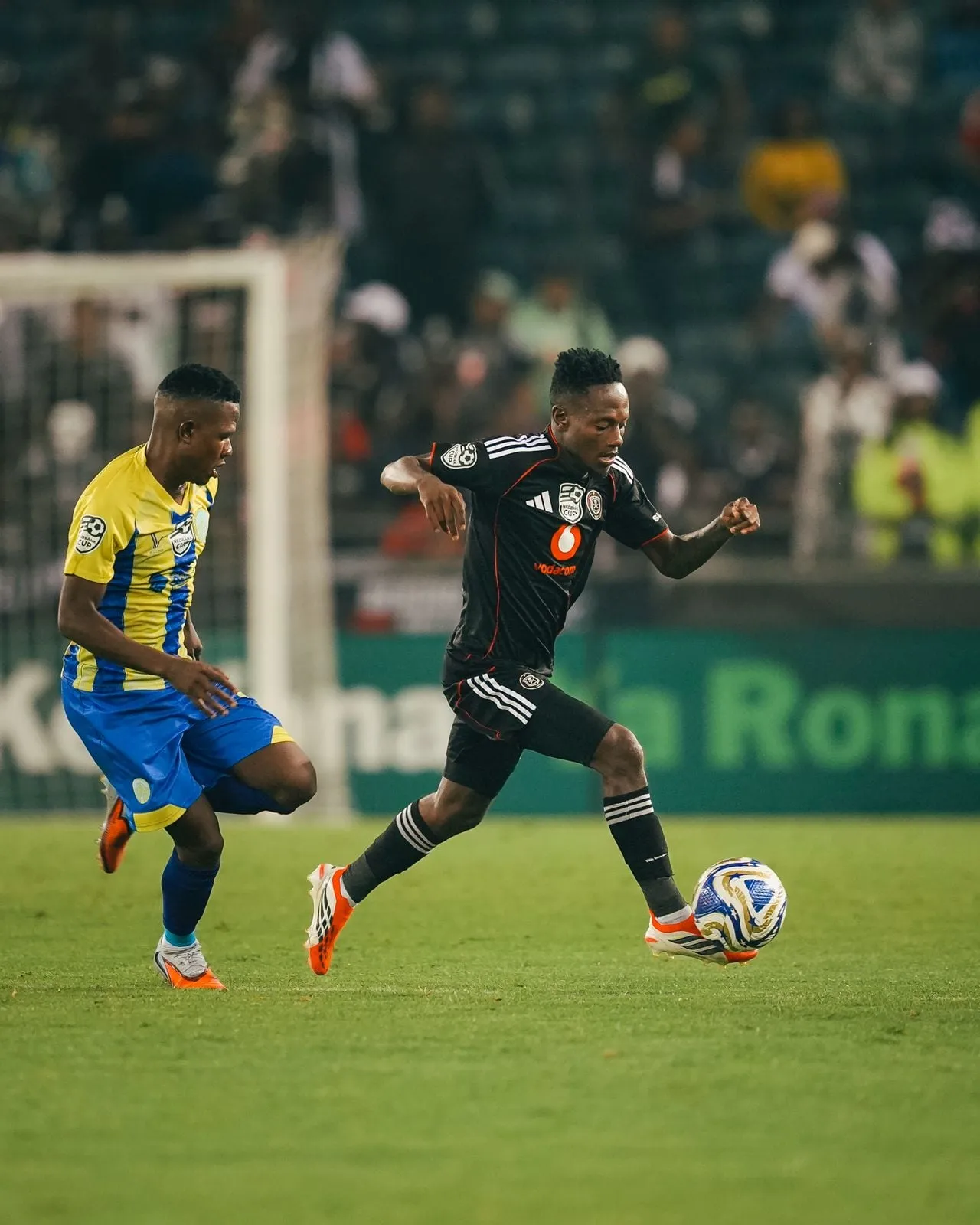Players in action during Casric Stars vs Orlando Pirates in Nedbank Cup