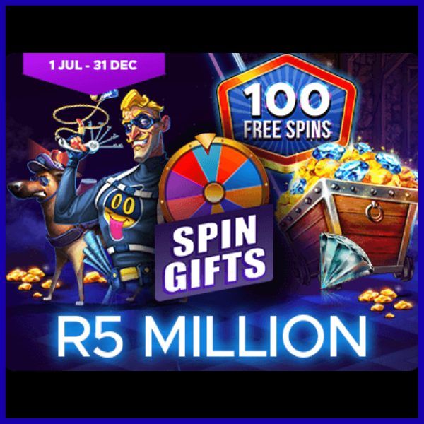 Jackpot City R5million spin gifts promotion