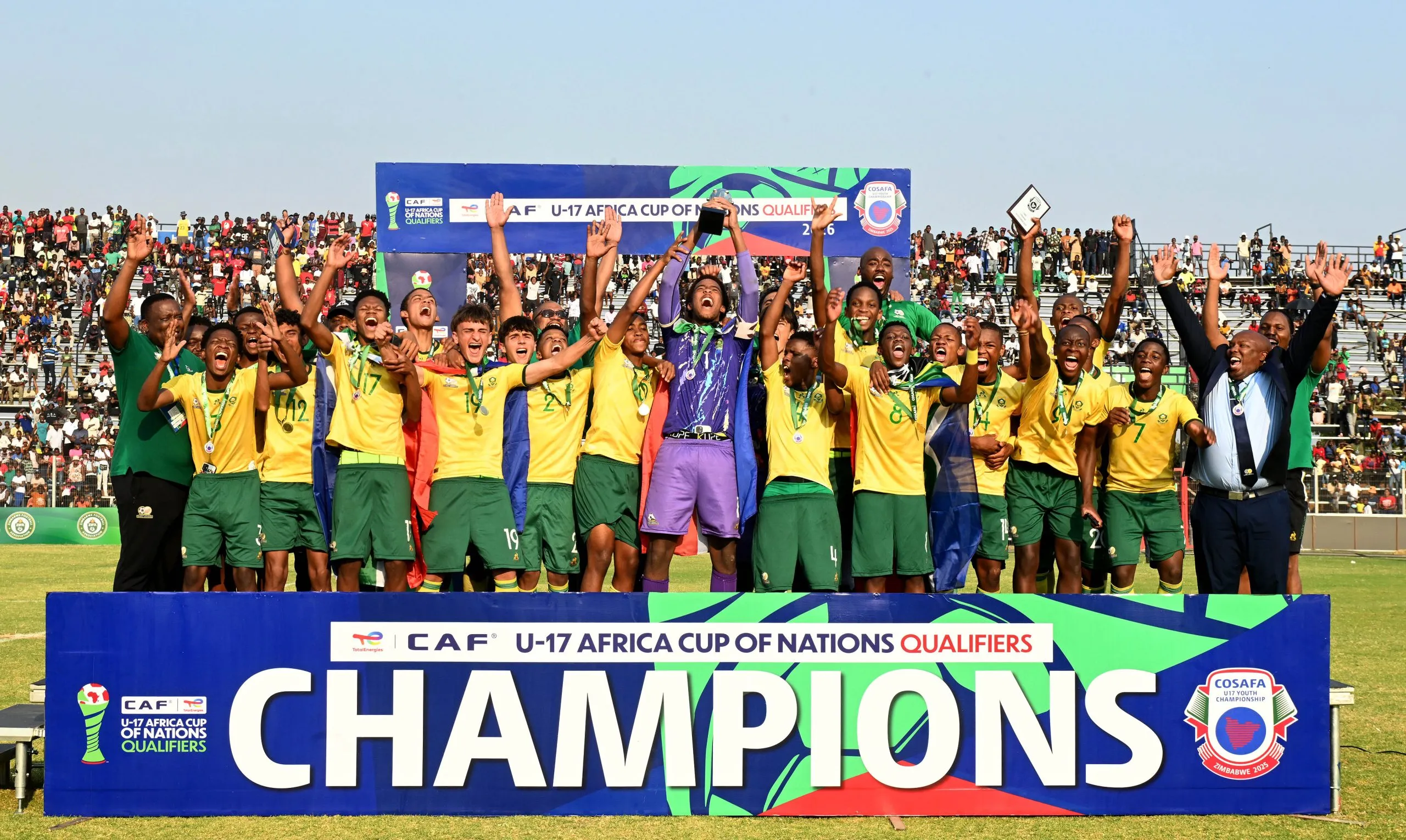 South Africa win COSAFA U17 title, match Zambia&rsquo;s Record