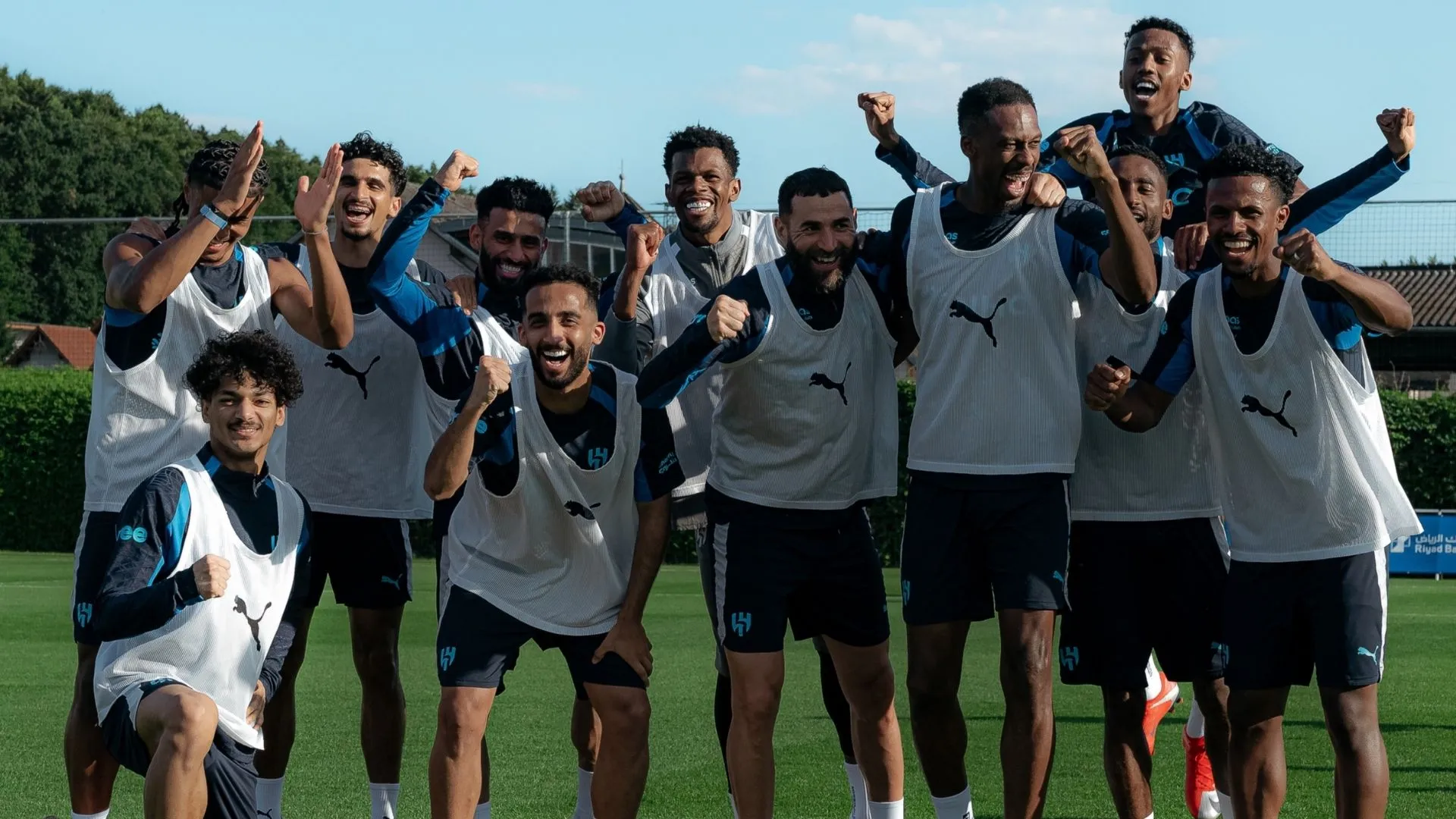 Al-Hilal players during pre-season.