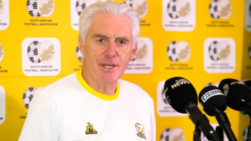 Hugo Broos of Bafana Bafana