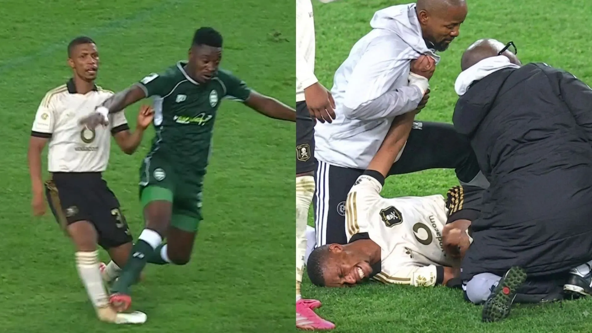 Sihle Nduli sustained a nasty injury against AmaZulu FC.