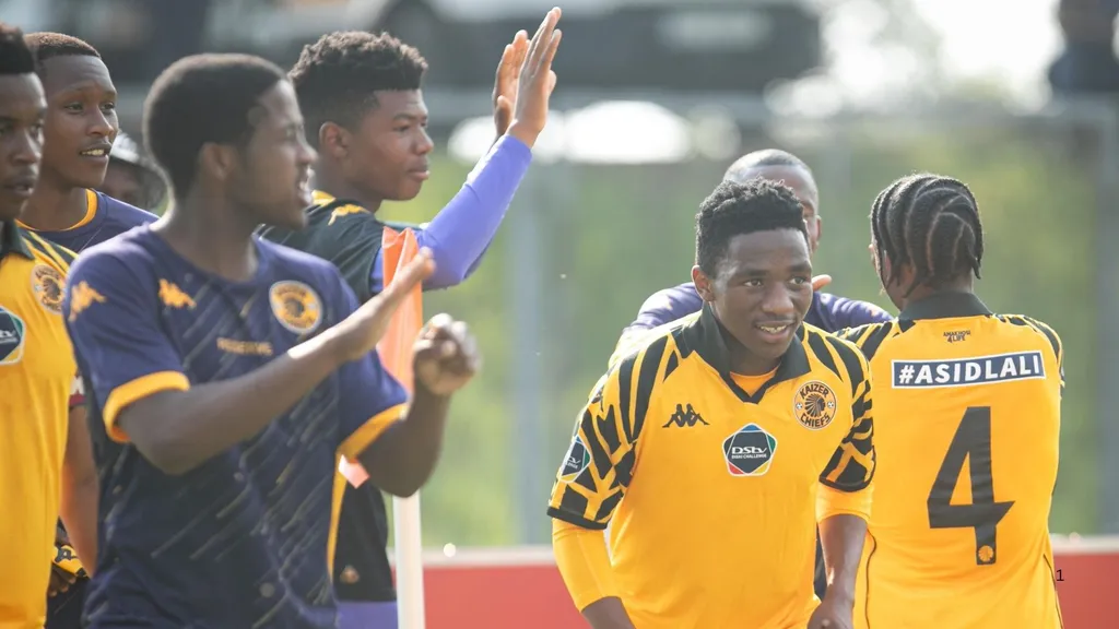 Kaizer Chiefs DDC team celebrate a goal. Photo -Asidilali