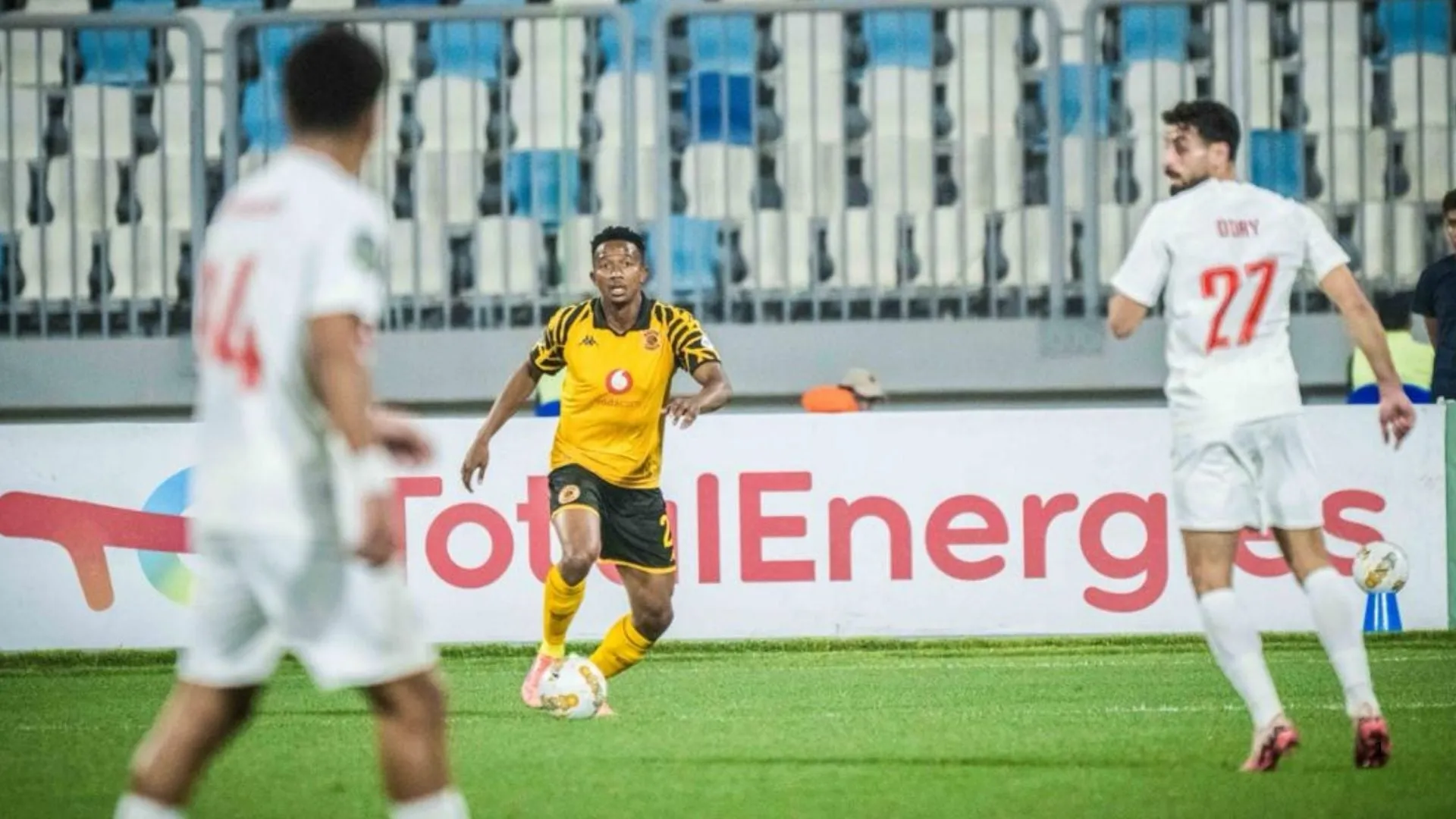 Given Msimango of Kaizer Chiefs against Zamalek. Photo &ndash; Kaizer Chiefs