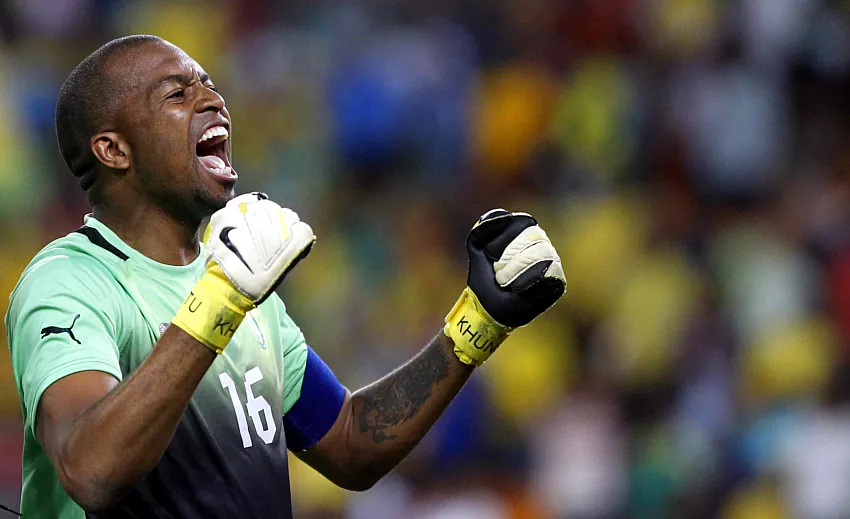 Itumeleng Khune in Bafana Bafana shirt