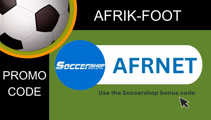 Soccershop Promo Code AFRNET &ndash; Get up to R7,500 Deposit-Match in South Africa 2026