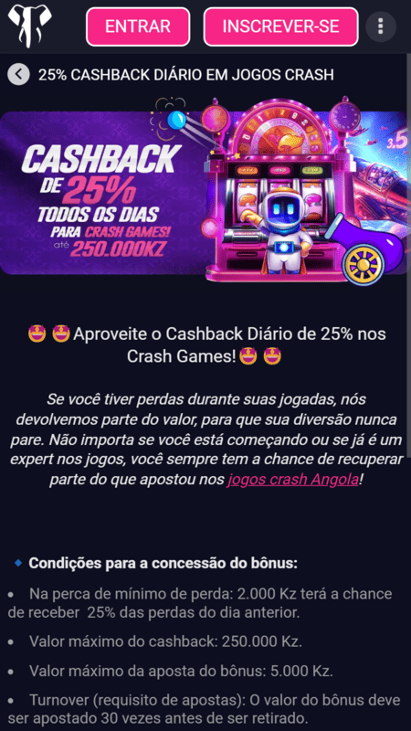 25% de Cashback