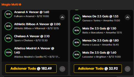 funcionalidade Magia Multi, 888bets