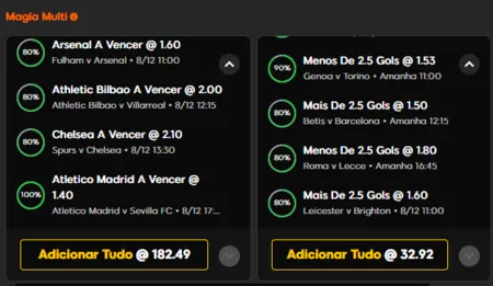 funcionalidade Magia Multi, 888bets