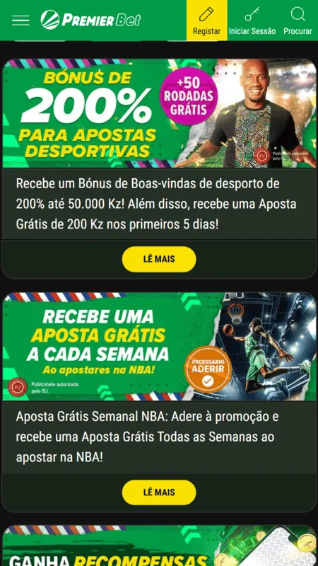 Exemplo de promoções
