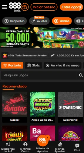 Jogos de casino online da 888bets