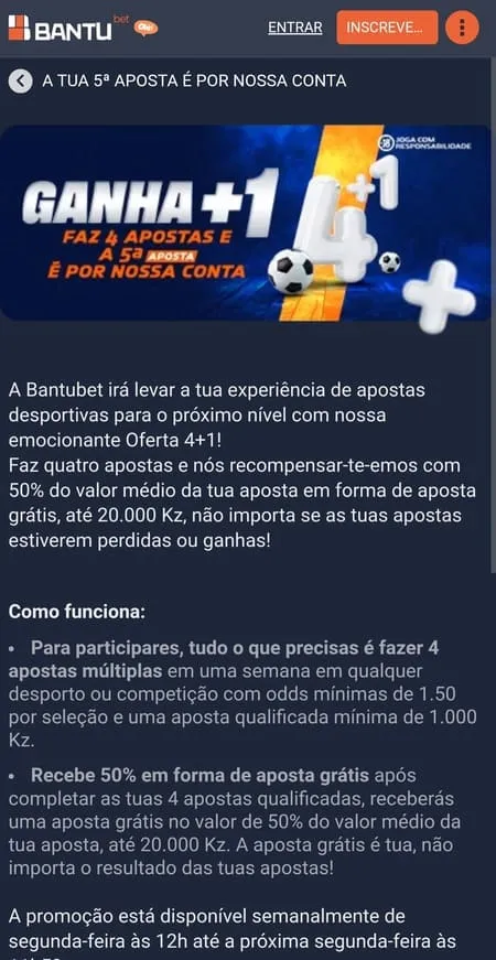Promoção 4+1

