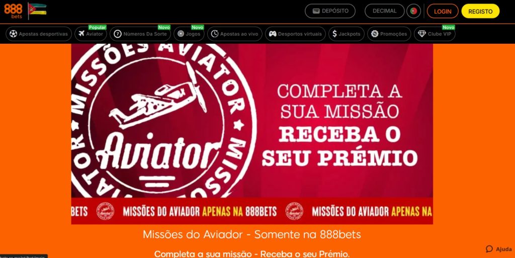 Missões do Aviator 888bets