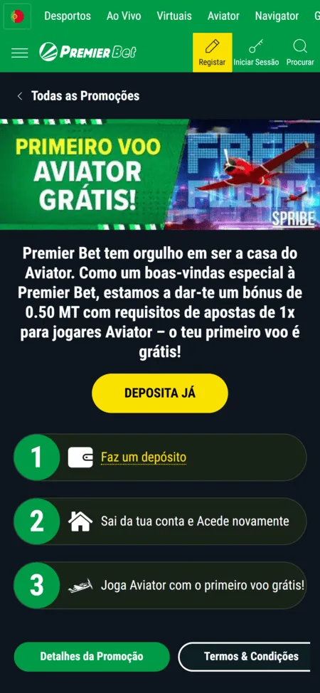 Bónus de Boas-Vindas para Jogar Aviator na Premier Bet