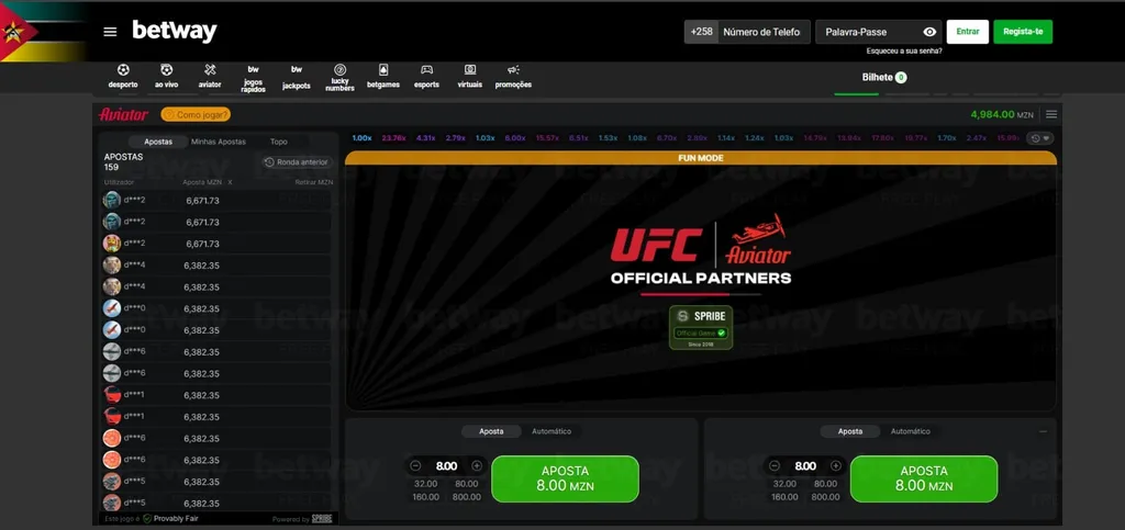 jogo Aviator na Betway, parceria oficial com UFC. Aposte online e multiplique seus ganhos em tempo real.
