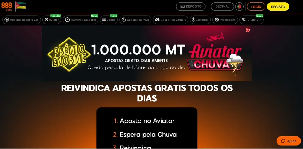 Promoção Aviator Chuva da 888bets