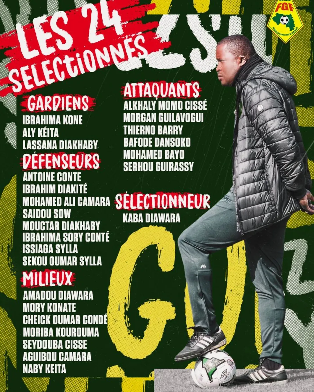 Liste Guin&eacute;e