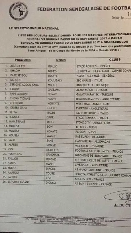 S&eacute;n&eacute;gal : avec Diouss&eacute; contre le Burkina Faso