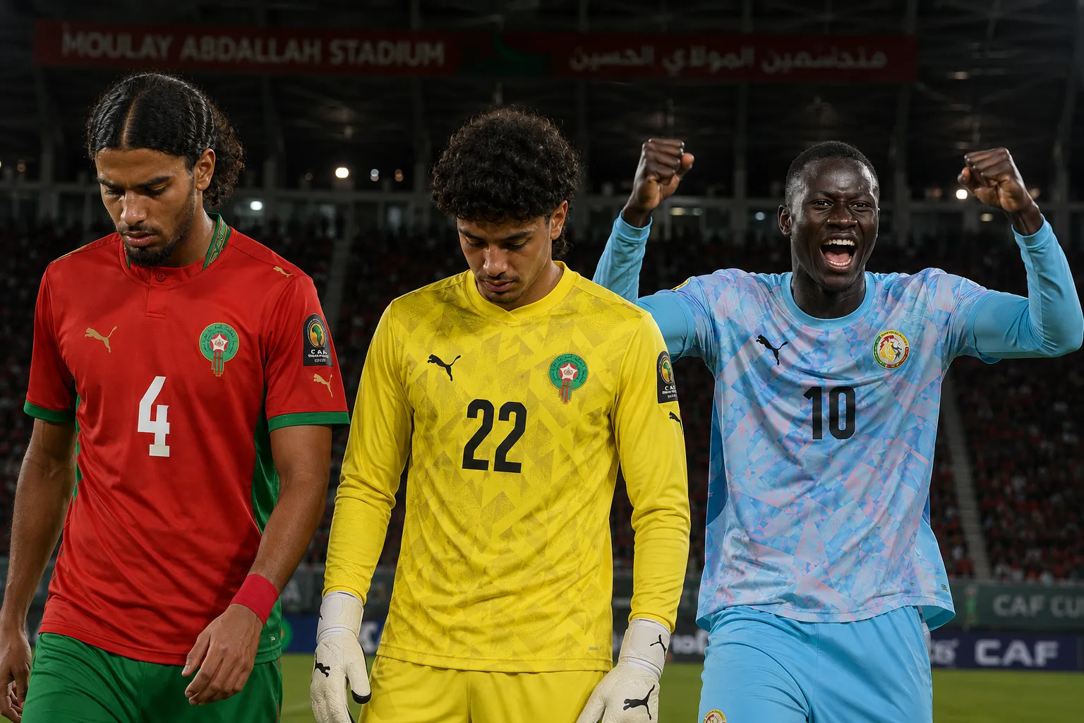 CAN U17 : le S&eacute;n&eacute;gal d&eacute;tr&ocirc;ne le Maroc &agrave; Rabat au terme d&rsquo;une demi-finale compl&egrave;tement folle