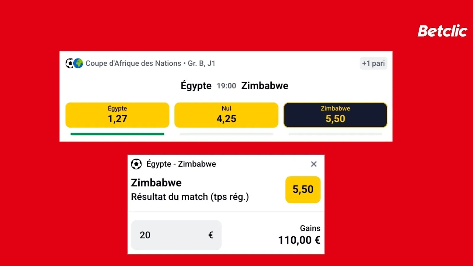 Le calcul des gains d&rsquo;un pari CAN se fait &agrave; partir de la cote
