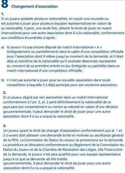 FIFA : le Cap Vert veut changer les r&egrave;gles pour les binationaux