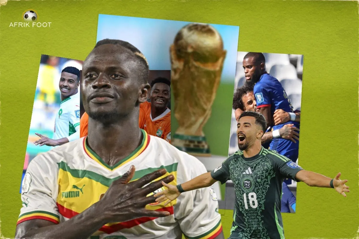 Les 9 qualifi&eacute;s africains pour la Coupe du monde 2026