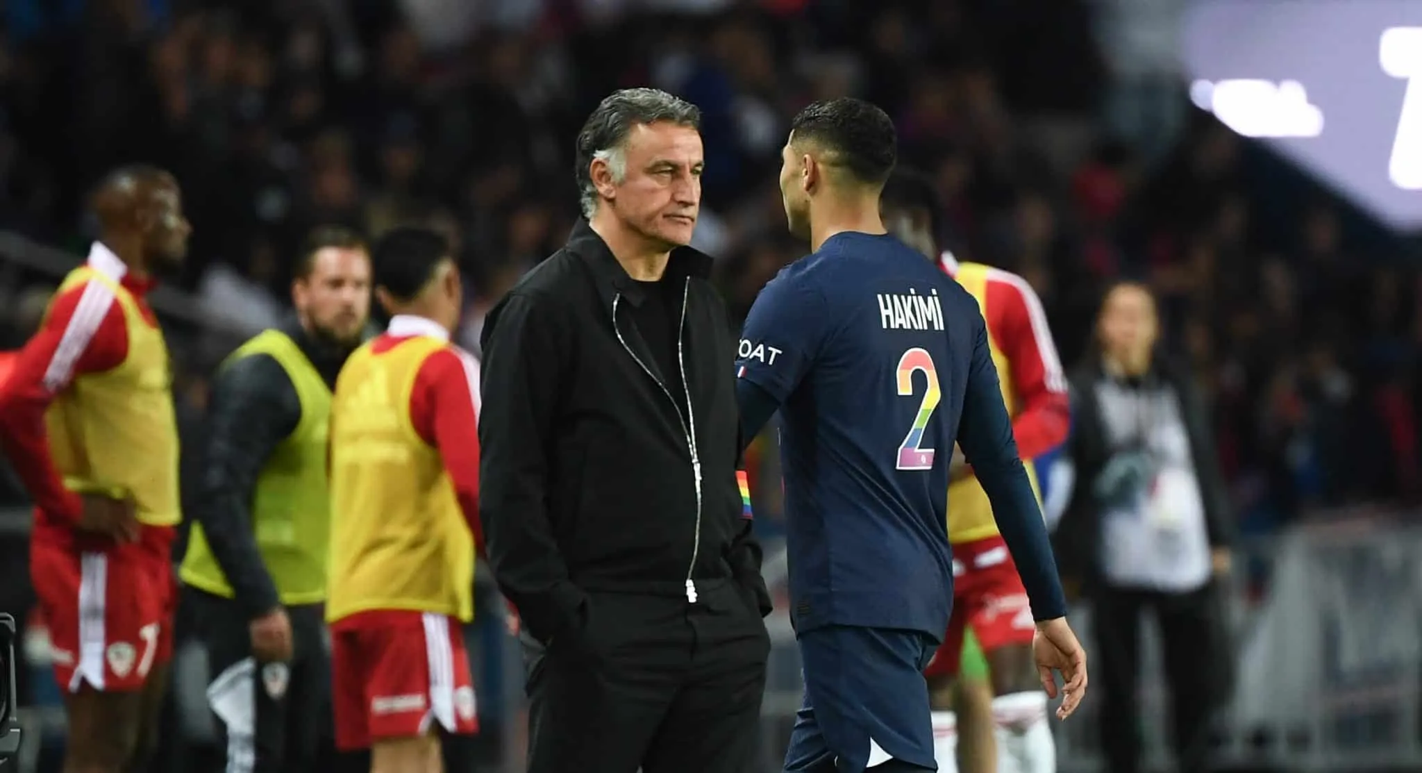 PSG : Hakimi &eacute;c&oelig;ur&eacute; par la France, Galtier le r&eacute;primande