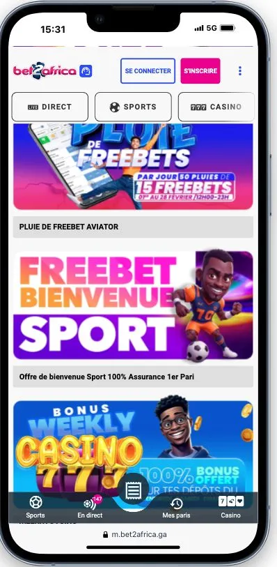 Promotions APK Bet2africa 