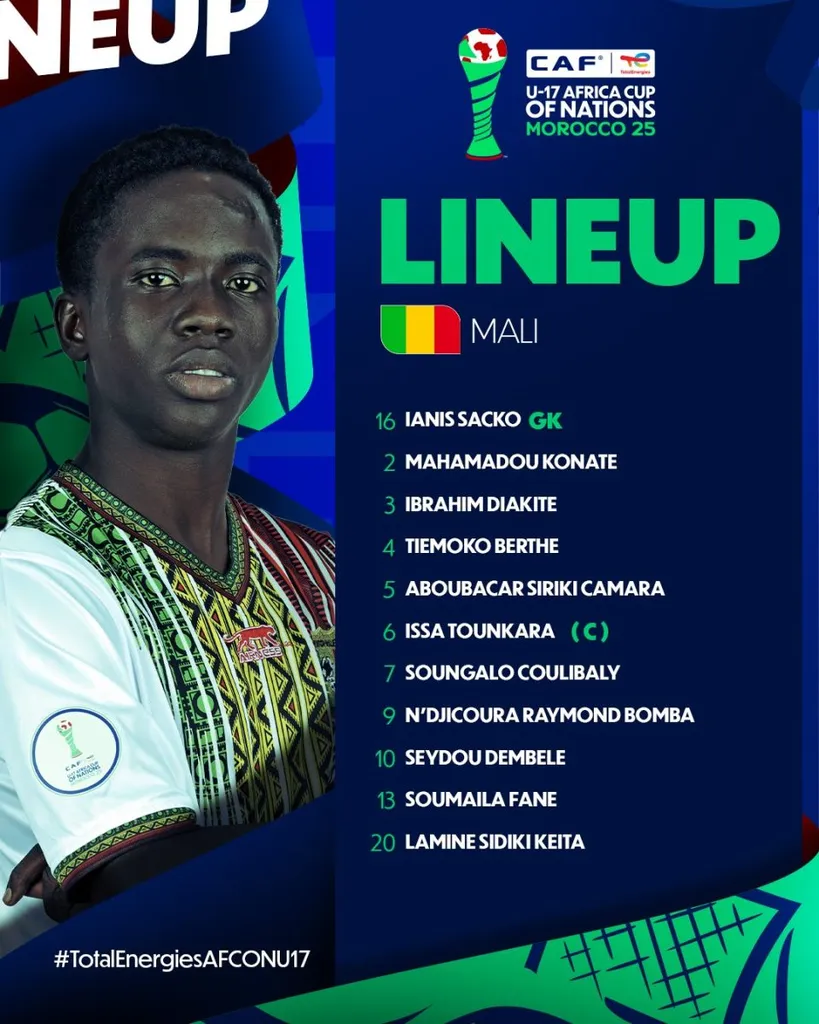 Compo Mali U17 contre Centrafrique U17