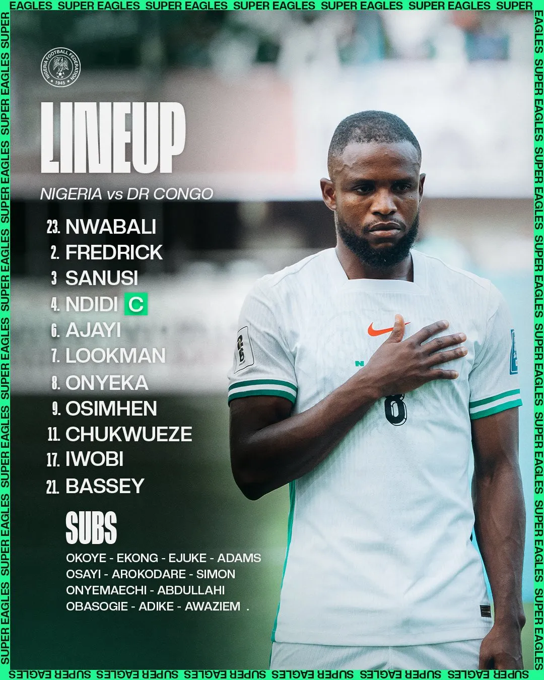Compo NIgeria contre RDC