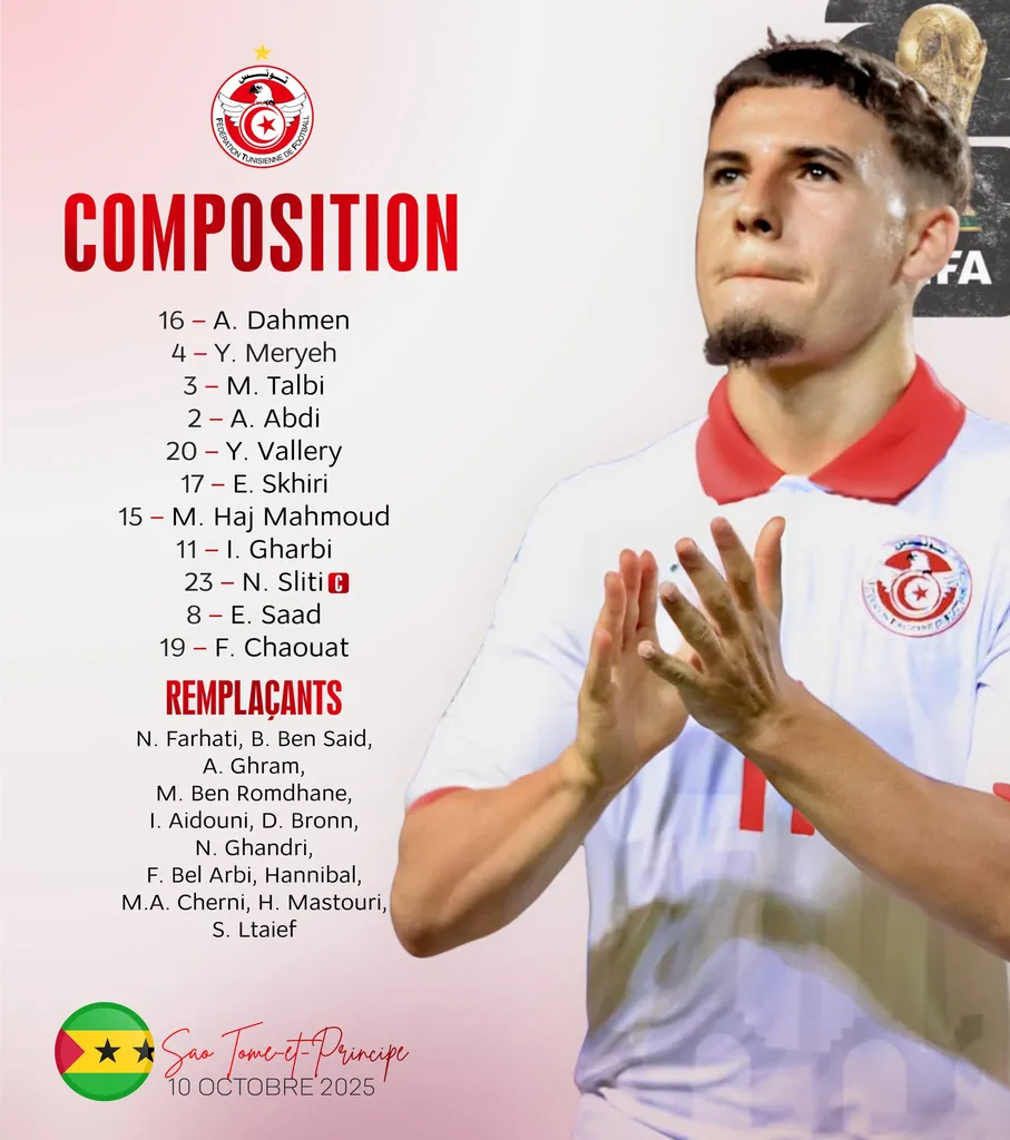 Compo Tunisie contre Sao Tomé-et-Principe