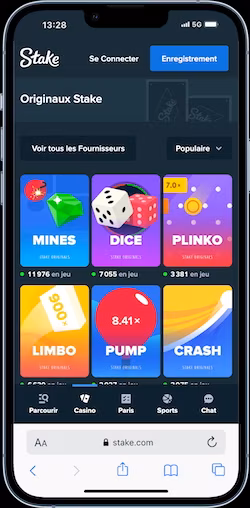 Jeux de casino Stake avec machines &agrave; sous, live casino, jeux t&eacute;l&eacute;vis&eacute;s et exclusivit&eacute;s