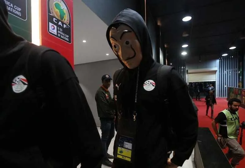 CAN U23&nbsp;&ndash; Finale : les Egyptiens d&eacute;barquent en mode Casa de Papel&nbsp;!