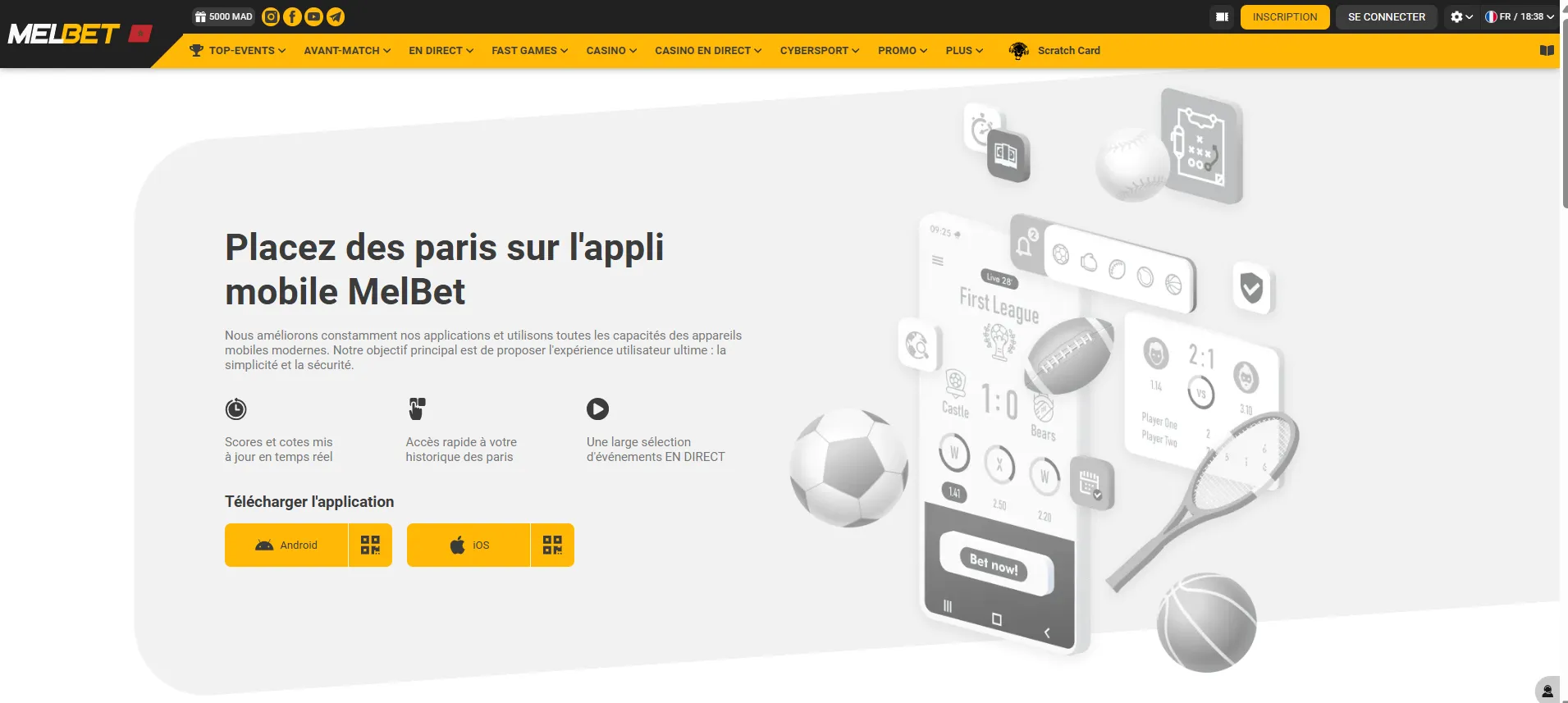 Appli Melbet meilleurs sites paris sportifs