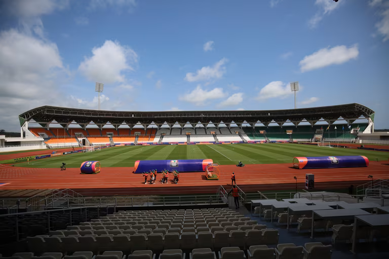 CAN 2023&nbsp;: le stade Laurent Pokou de San Pedro, un cadre de r&ecirc;ve pour accueillir le Maroc et la RDC
