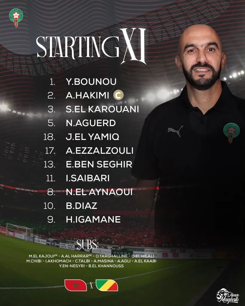 Compo Maroc contre Congo