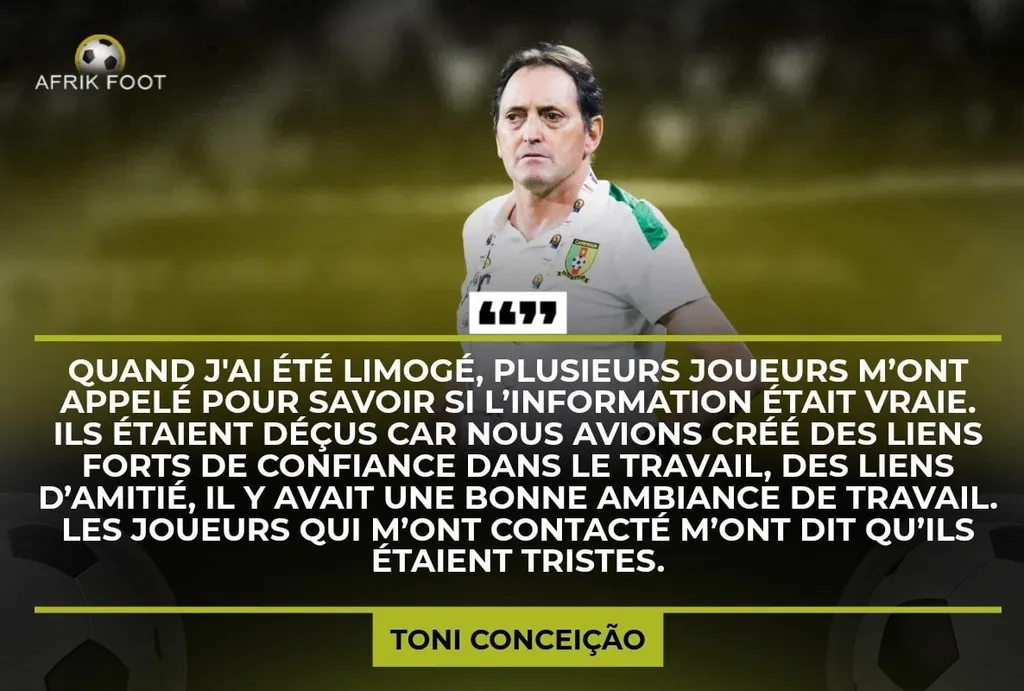 Toni Concei&ccedil;&atilde;o, Cameroun, s&eacute;lectionneur