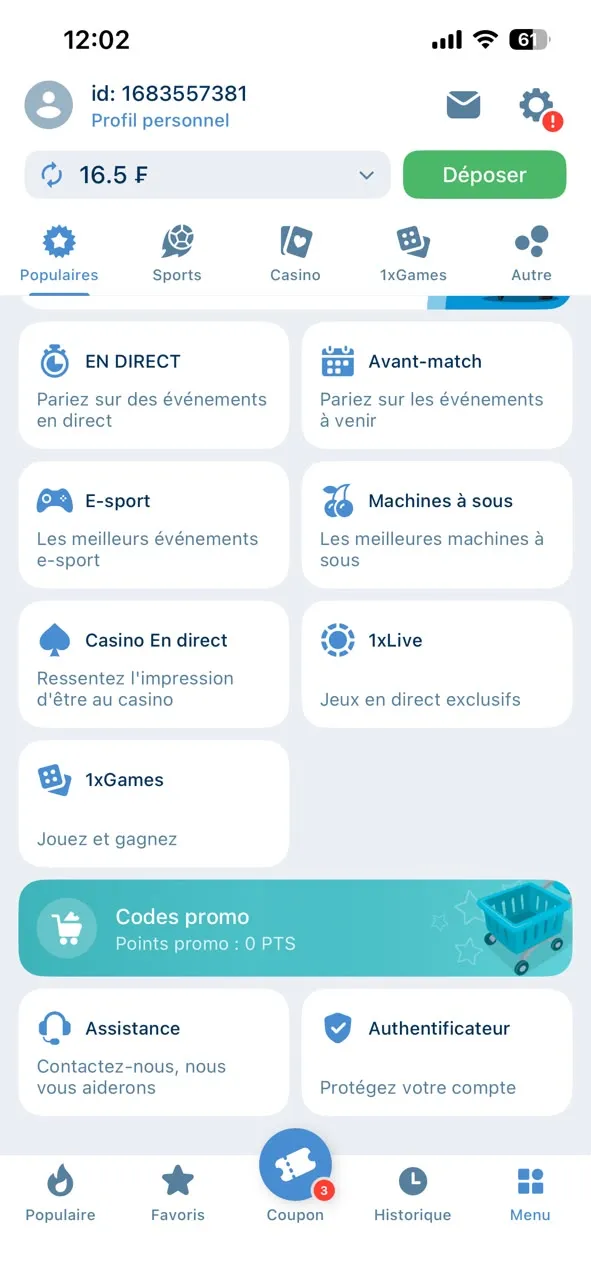 Comparaison interface APK 1xBet vs Betwinner APK