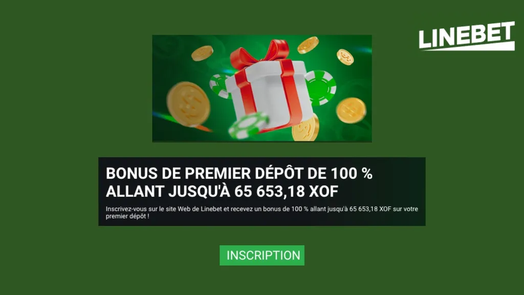 Accédez au bonus de bienvenue Linebet en téléchargeant l'APK.