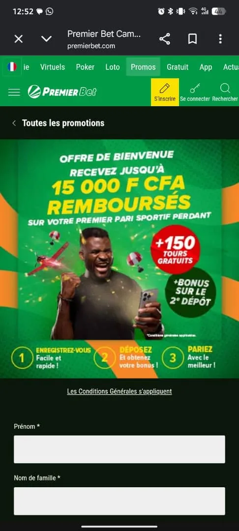 Comparaison premier bet et premier bet zone
