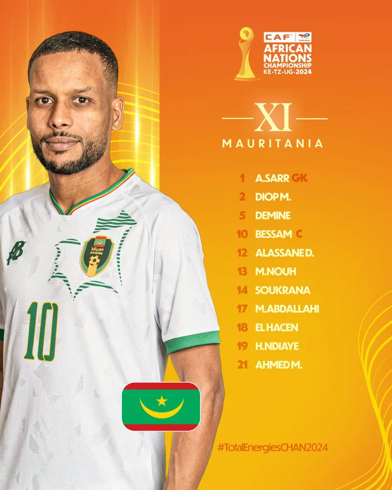 Compo Mauritanie A&rsquo; contre Centrafrique A&rsquo; CHAN 2025