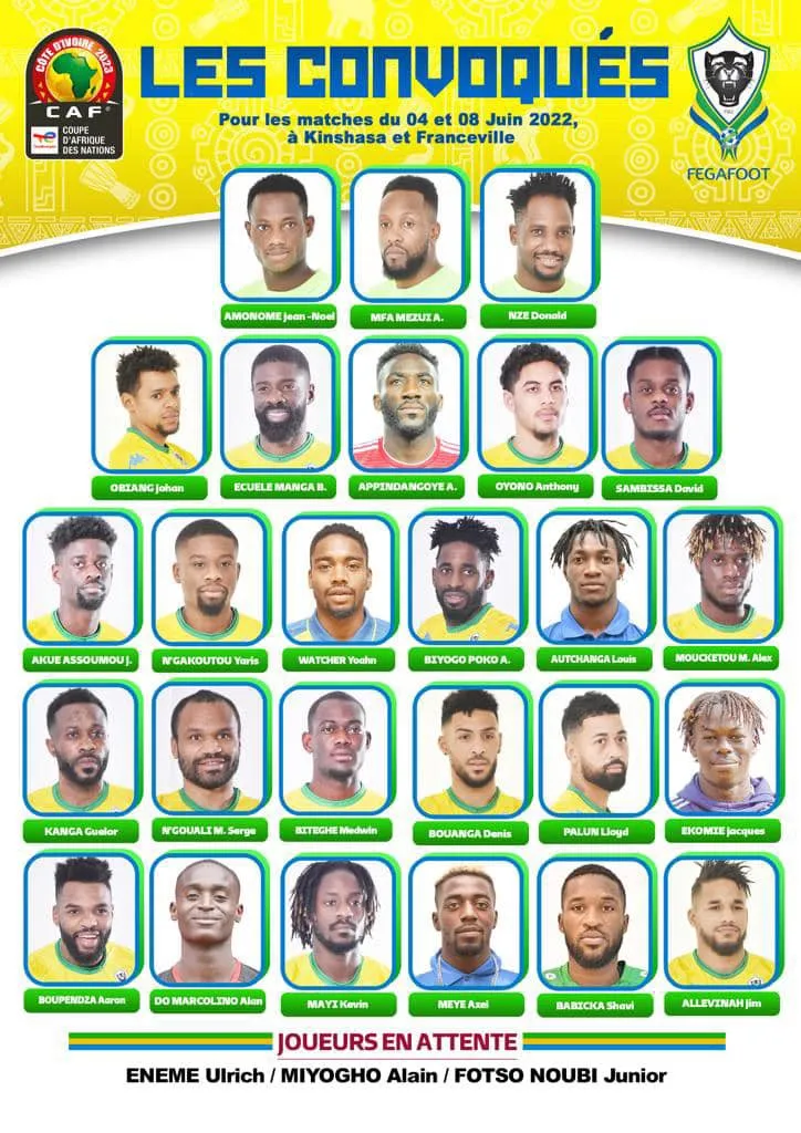 Gabon&nbsp;: Lemina arr&ecirc;te aussi, la liste avec des nouveaux de Rennes et Bordeaux