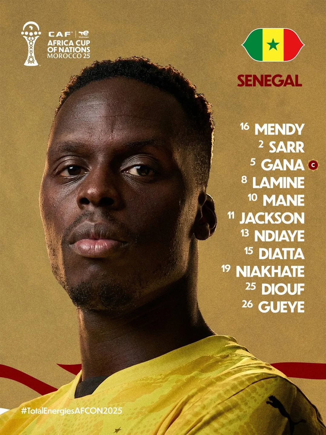 Compo S&eacute;n&eacute;gal contre Maroc finale CAN 2025
