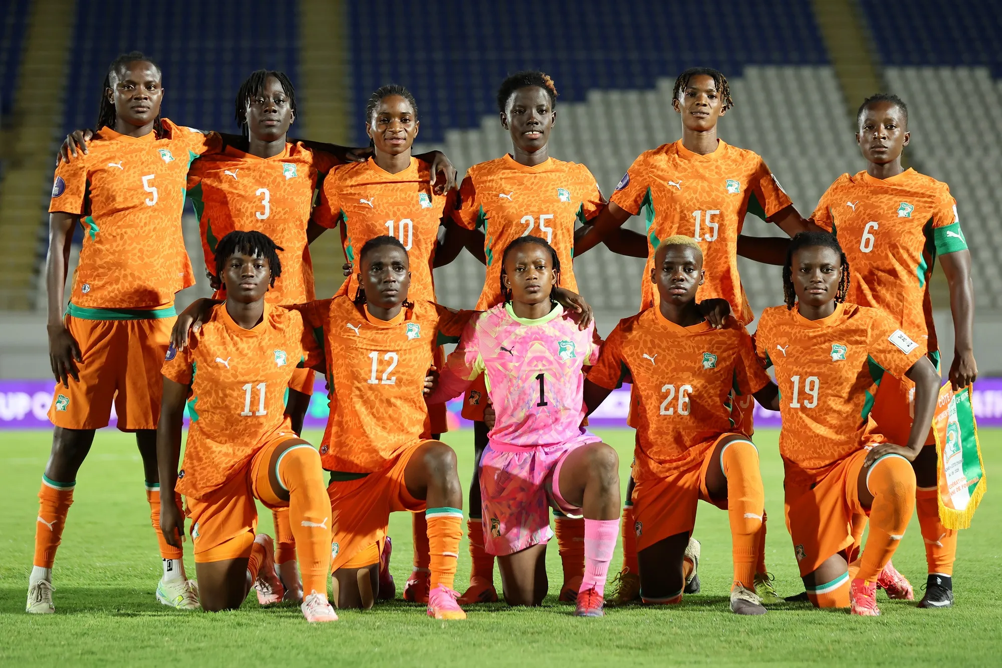 L'&eacute;quipe de C&ocirc;te d'Ivoire &agrave; la CAN f&eacute;minine 2026