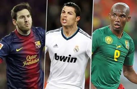 Ronaldo, Messi et Eto&rsquo;o footballeurs les plus riches