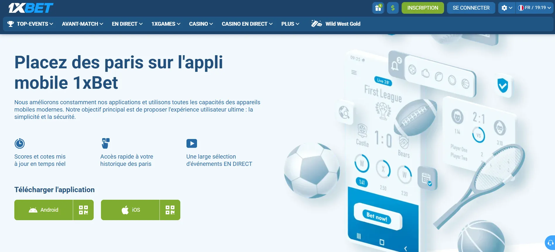 1xbet apk meilleurs application en afrique