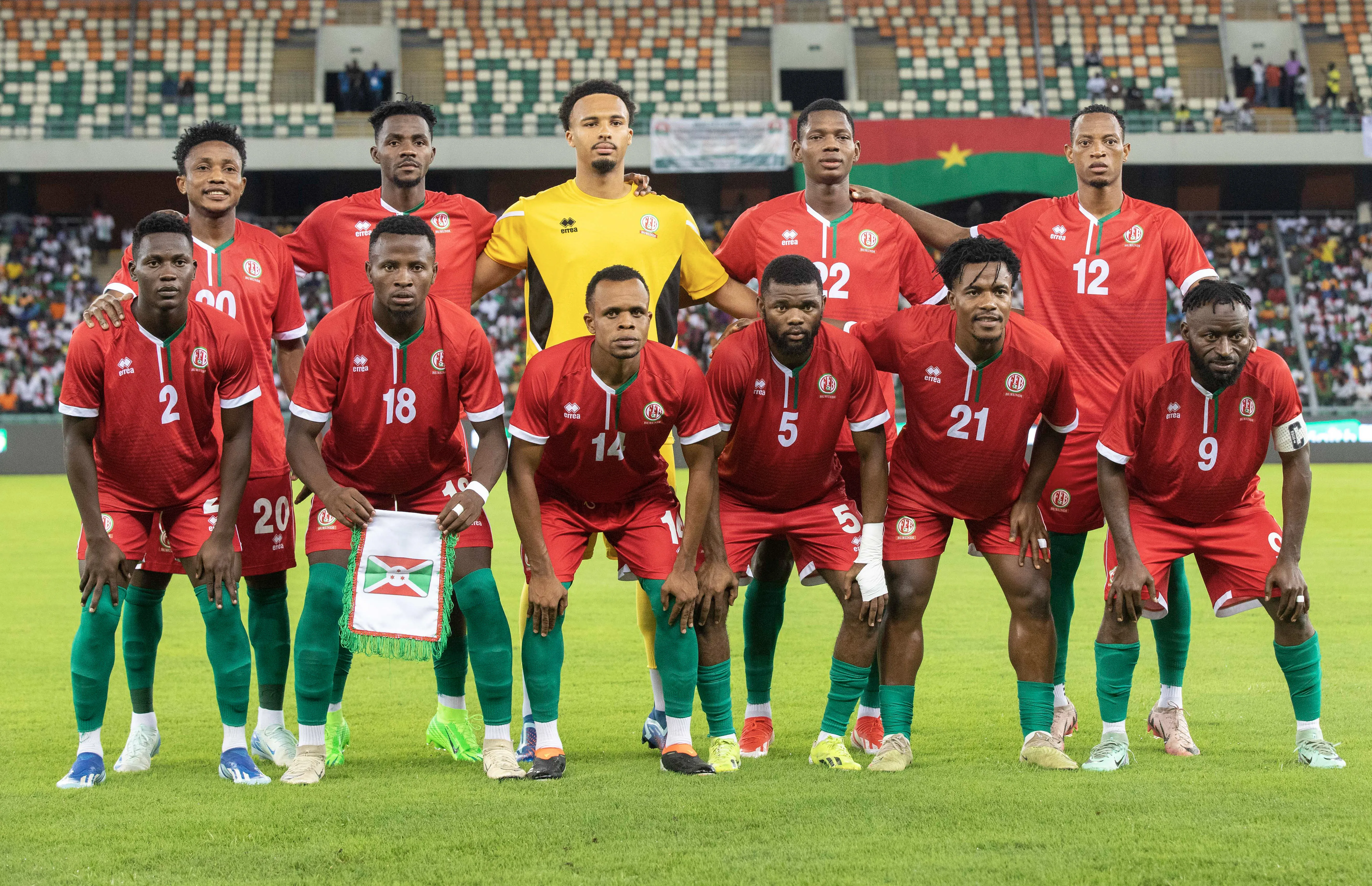 L'&eacute;quipe du Burundi