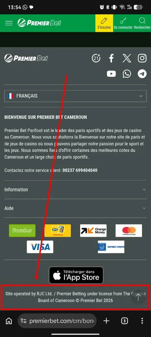 Licences nationales de Premier Bet