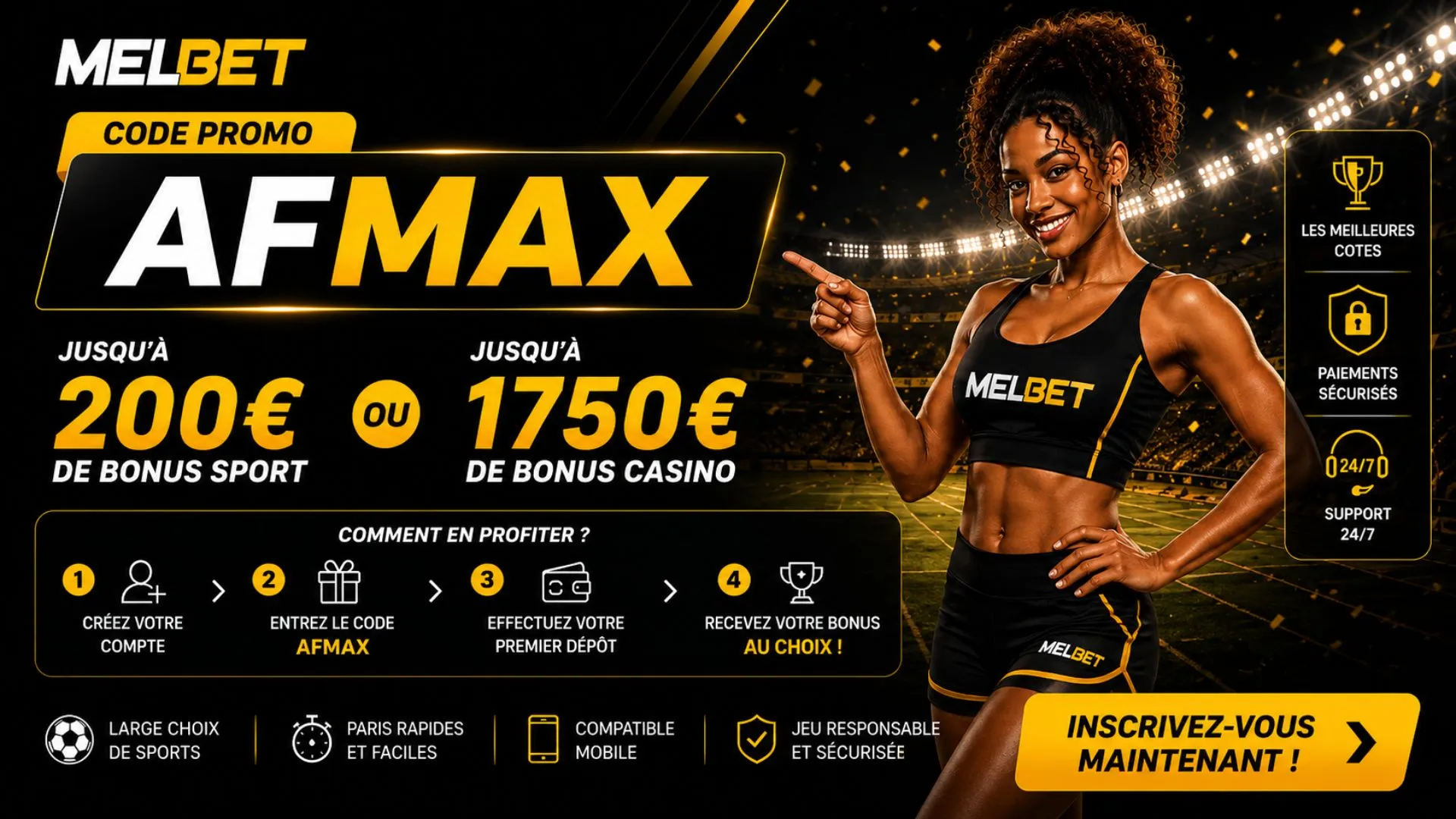 MelBet code promo AFMAX bonus de bienvenue en Afrique
